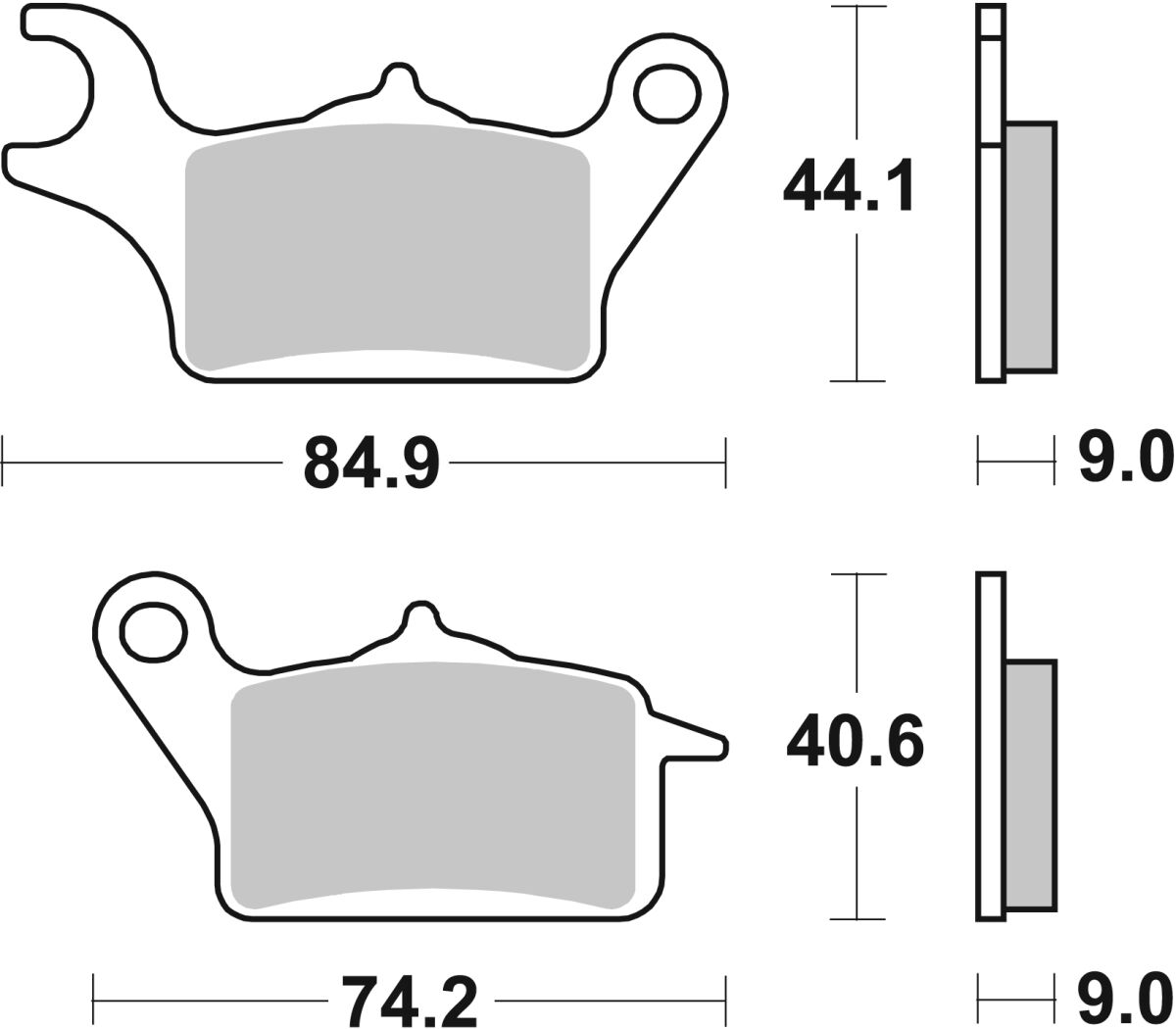 SBS BRAKE PAD CARBON CERAMIC HI-TECH SCOOTER 223CT
