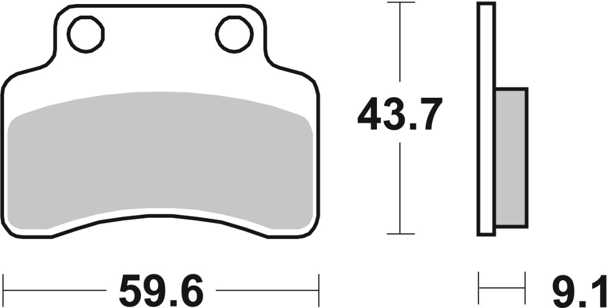 SBS BRAKE PAD CERAMIC STREET 141HF