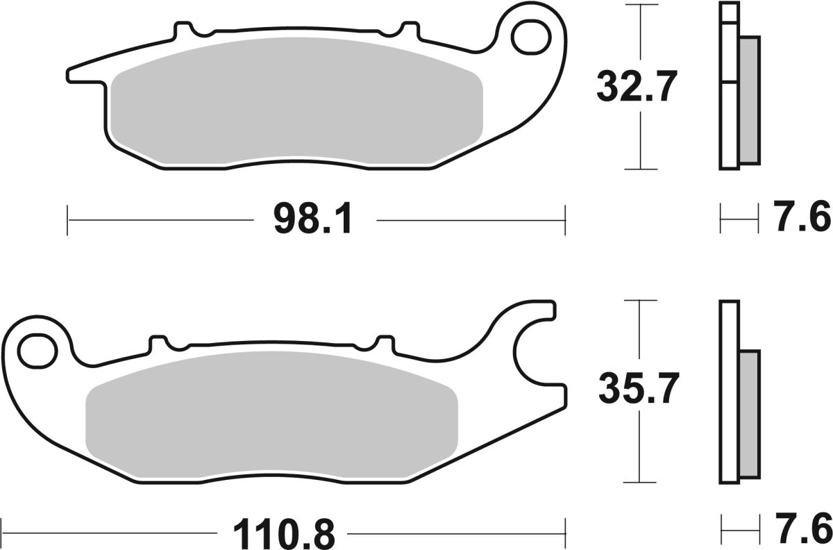 SBS BRAKE PAD CARBON HI-TECH STREET 180CT