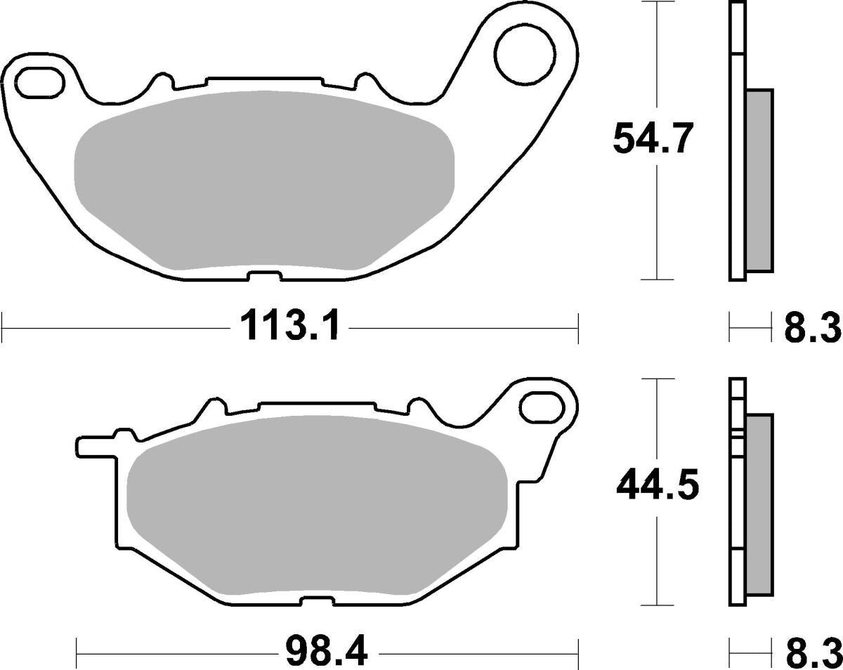 SBS BRAKE PAD CERAMIC STREET 229HF