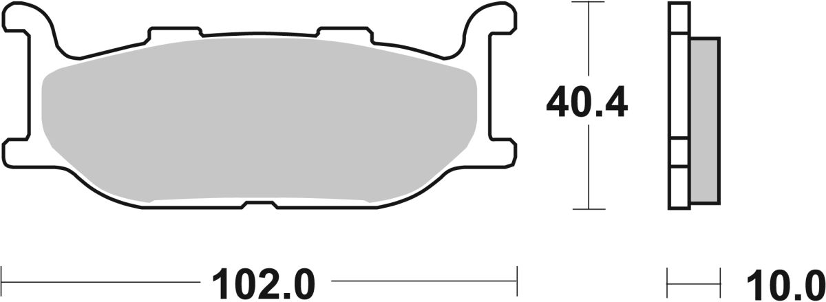 SBS BRAKE PAD CERAMIC STREET 663HF