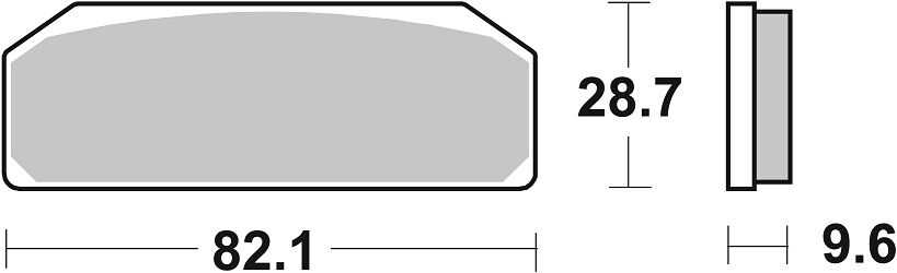 SBS BRAKE PAD DUAL CARBON HI-TECH RACING 845DC