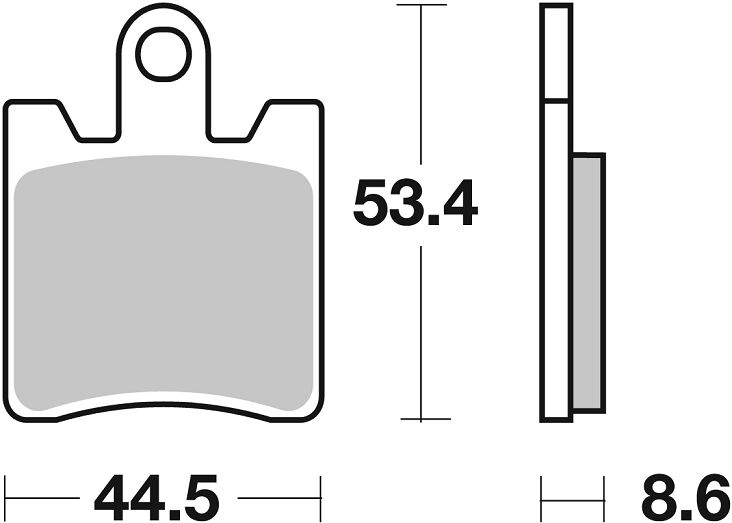 SBS BRAKE PAD CERAMIC STREET 740HF