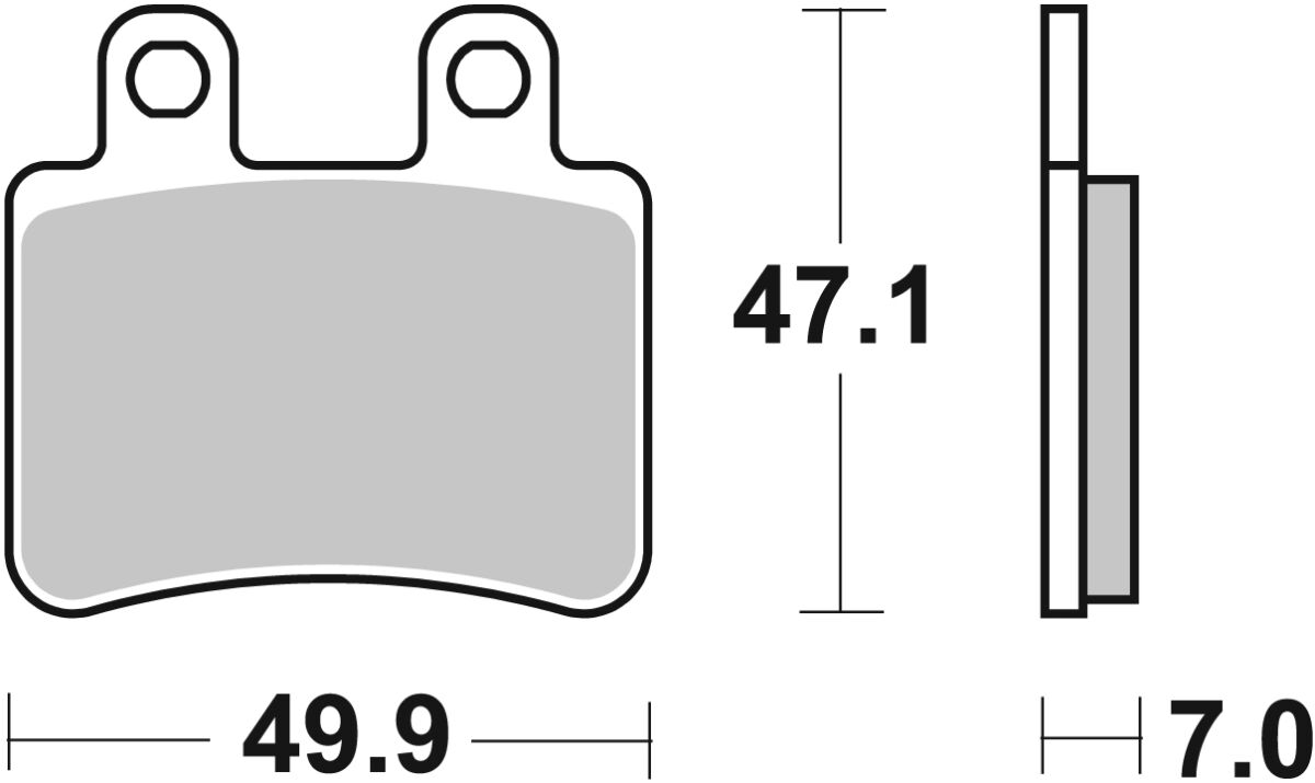 SBS BRAKE PAD CARBON HI-TECH STREET 167CT