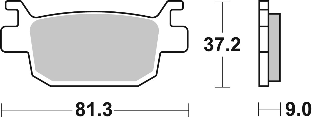 SBS BRAKE PAD CERAMIC STREET 193HF