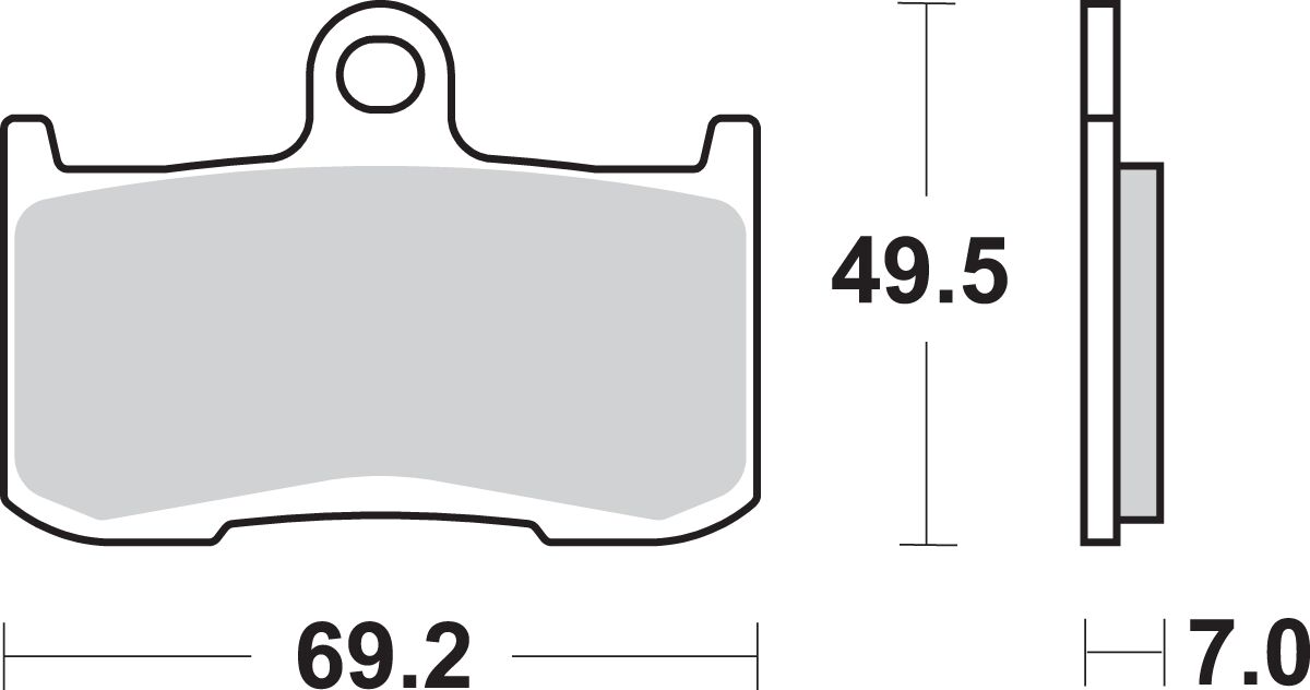 SBS BRAKE PAD CARBON RACE 782DC