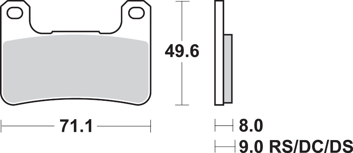 SBS BRAKE PADS SBS 806HS 806HS
