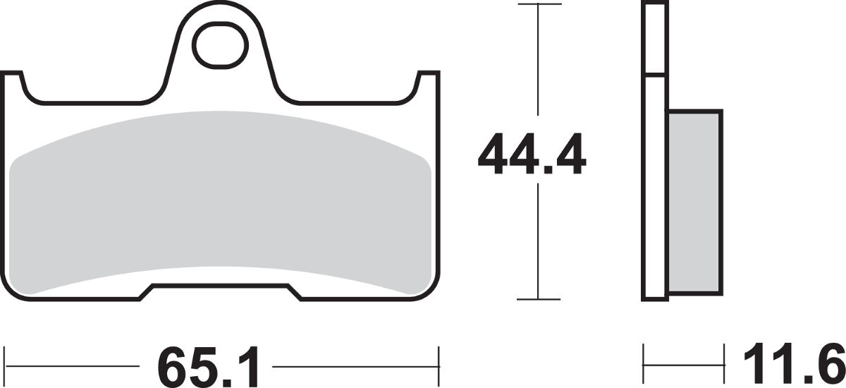 SBS Brake Pads Sinter Carbon Offroad 799SI
