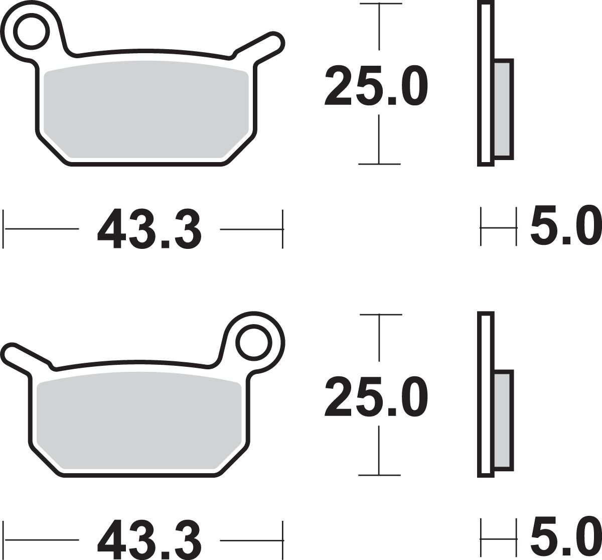 SBS BRAKE PAD SINT/CAR OFF 794SI