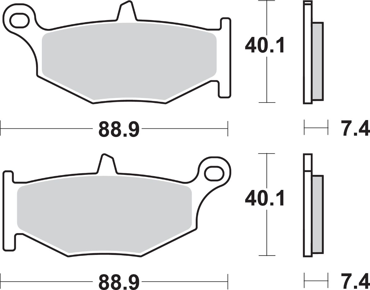 SBS BRAKE PADS SBS 833LS 833LS
