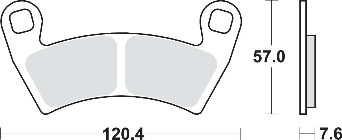 SBS BRAKE PAD SINT/CAR OFF 897SI