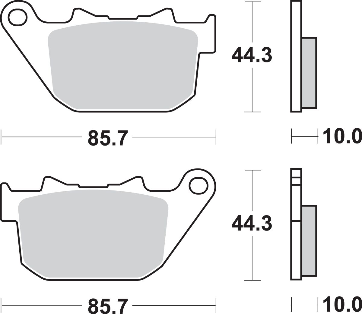 SBS BRAKE PAD SBS 808HLS 808H.LS