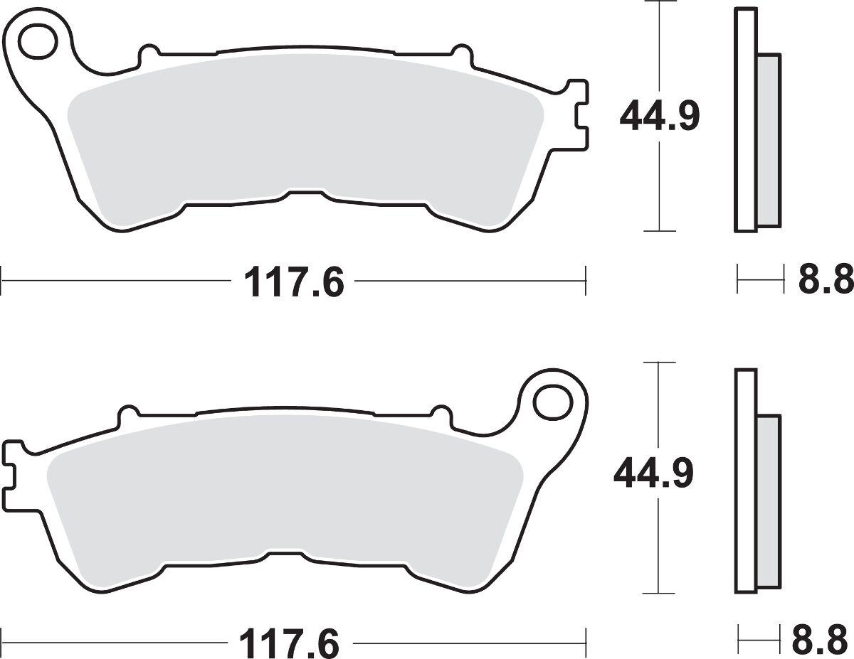 SBS BRAKE PAD CAR/CER SCOOT 192CT