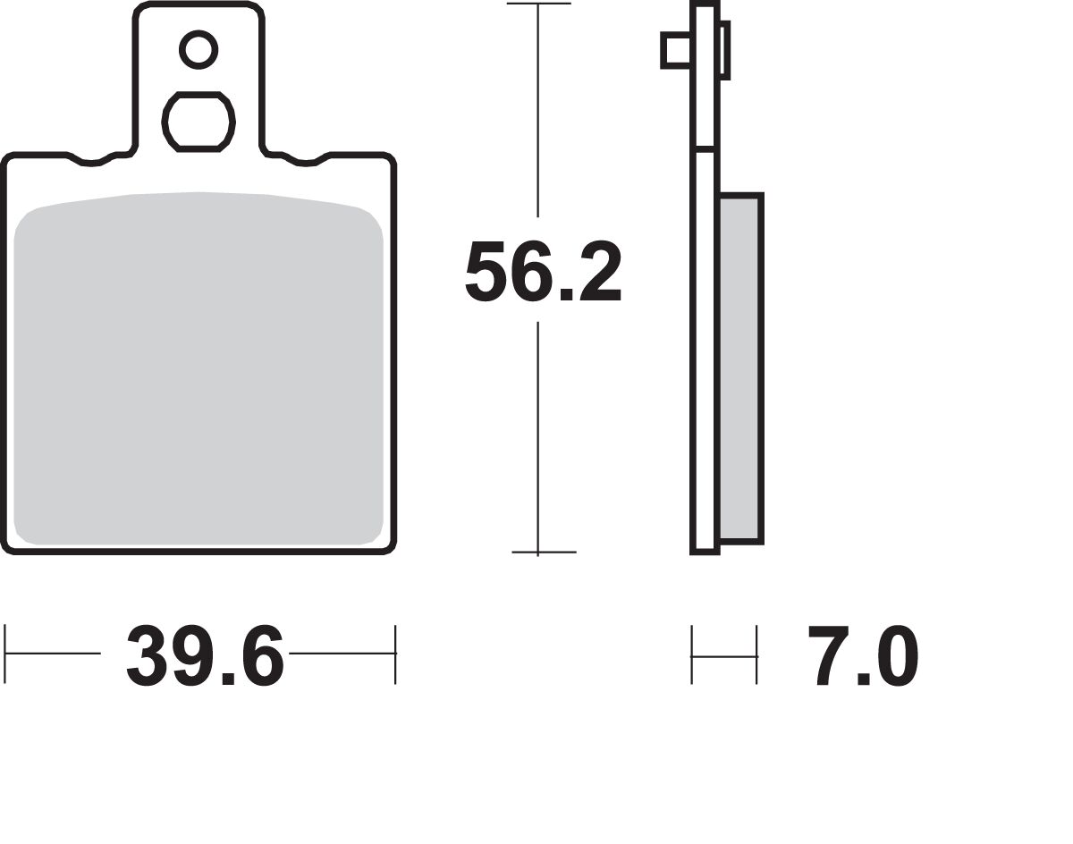 SBS BRAKE PAD SINT/CAR OFF 519SI