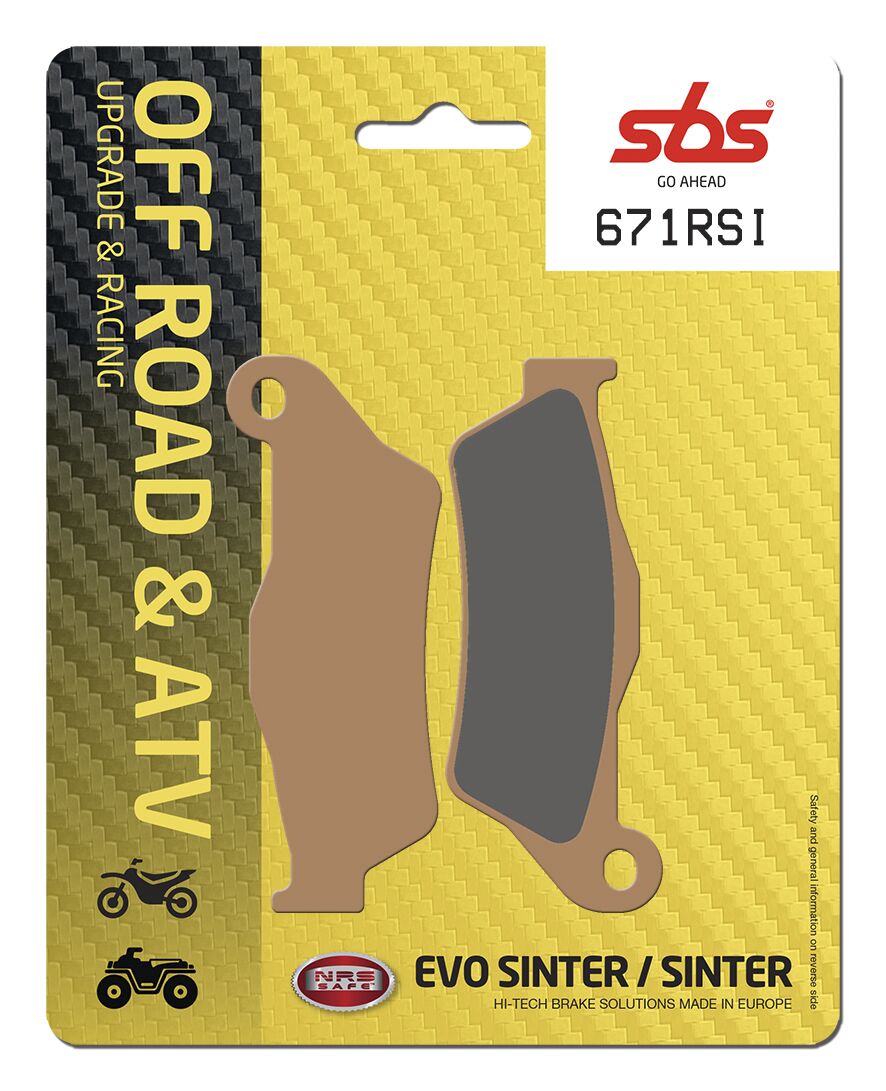 SBS BRAKE PAD SINT OFF RACE 671RSI