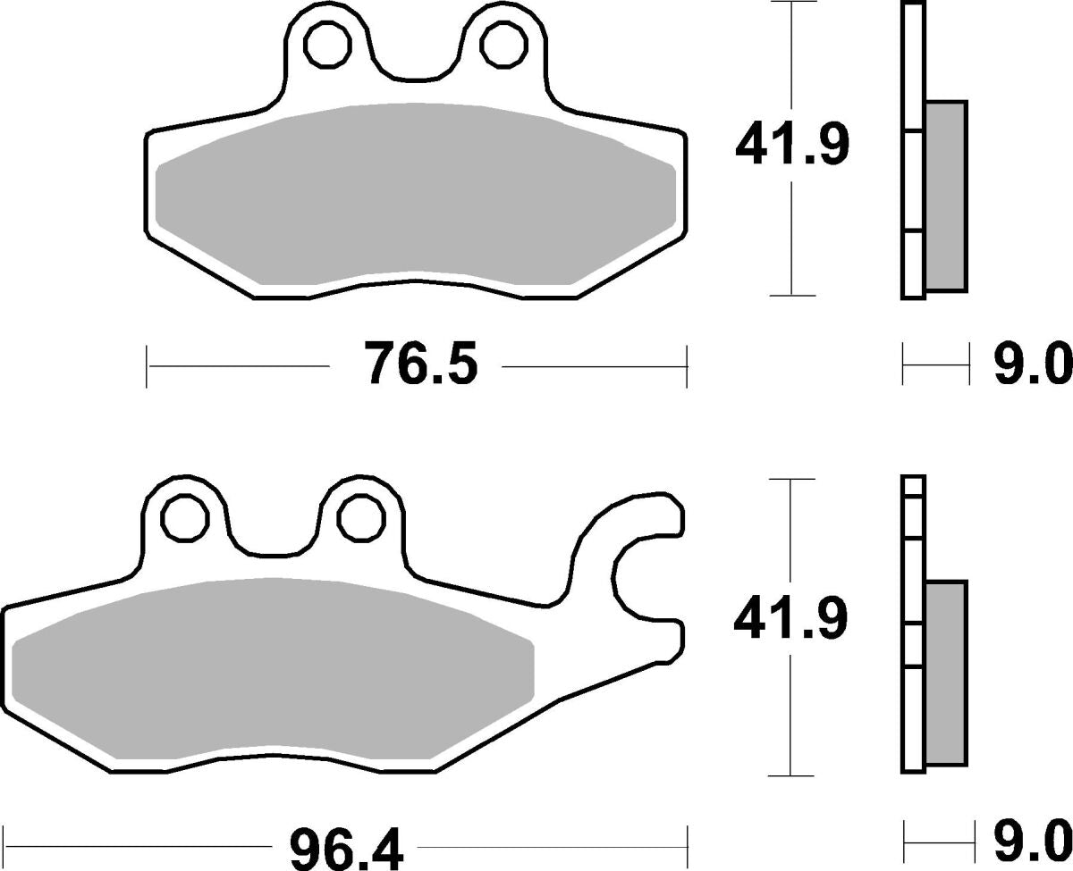SBS Brake Pads Sinter Hi-Tech 187MS