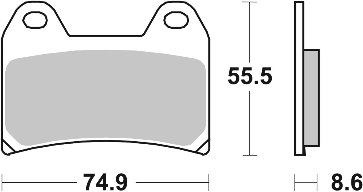SBS Brake Pads Dual Sinter Road Racing Dynamic Racing Concept Hi-Tech 706DS-2