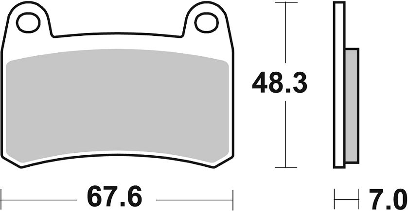 SBS Brake Pad Sinter Hi-Tech Street 933HS