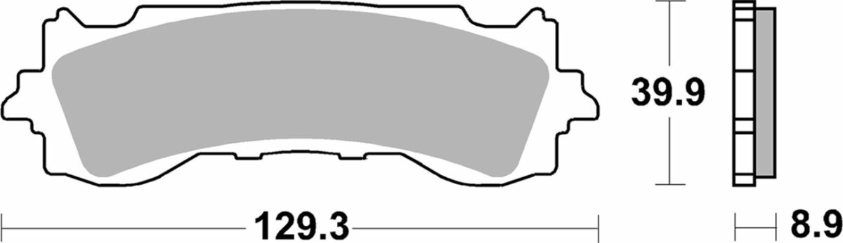 SBS Brake Pad Sinter Hi-Tech Street 952HS