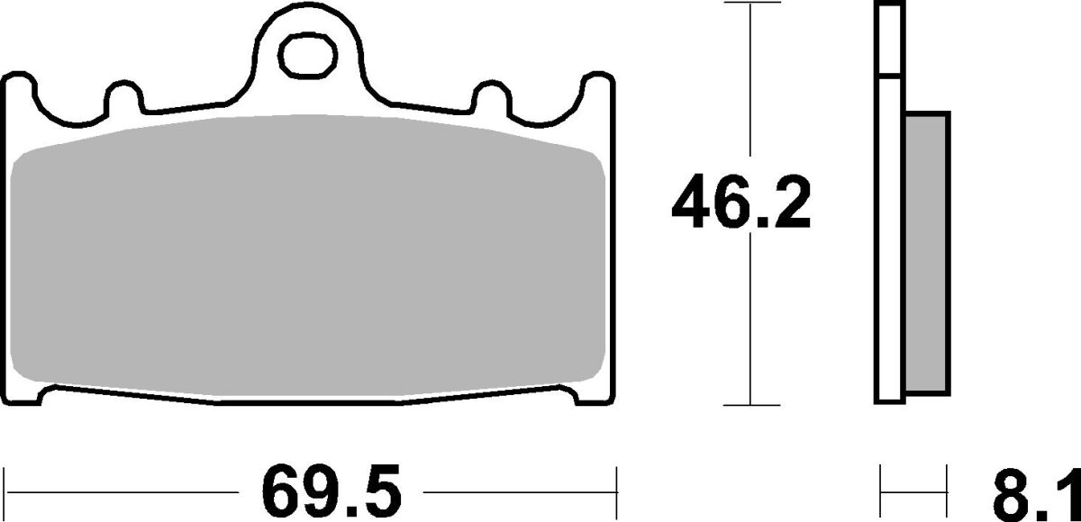 SBS Brake Pads Dual Sinter Road Racing Dynamic Racing Concept Hi-Tech 631DS-1