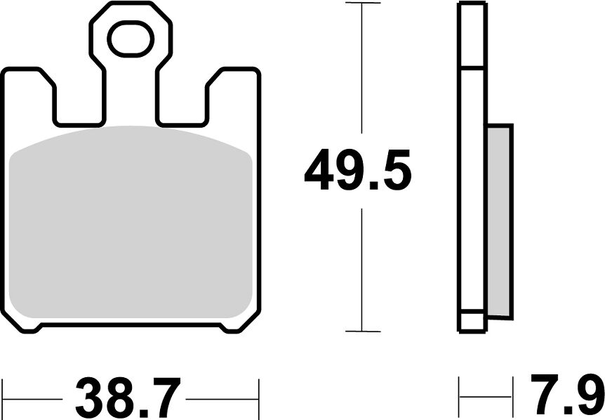 SBS Brake Pads Sinter Racing Hi-Tech 788RST