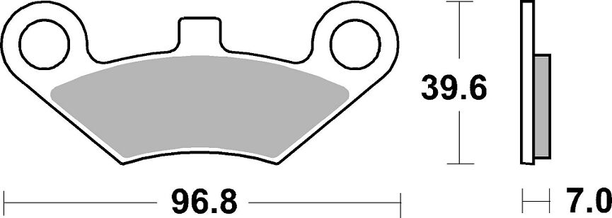 SBS Brake Pad Sinter Carbon Hi-Tech Offroad 914SI