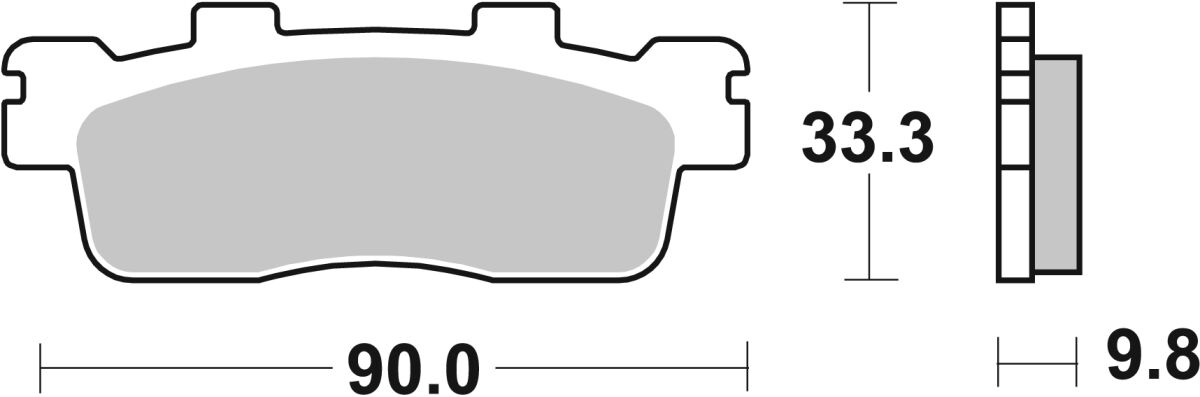 SBS Brake Pads Sinter Scooter Hi-Tech 204MS