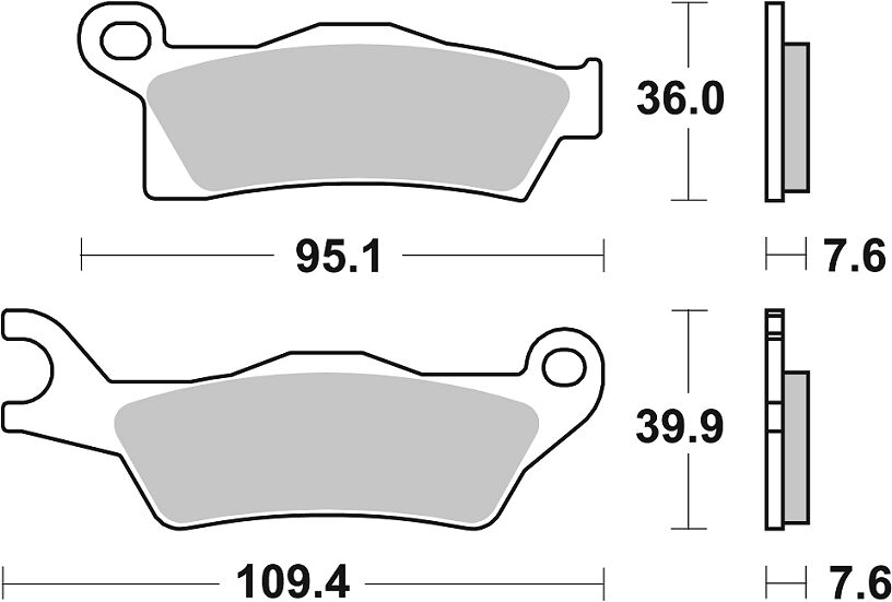 SBS Brake Pad Evo Sinter Hi-Tech Offroad 910RSI