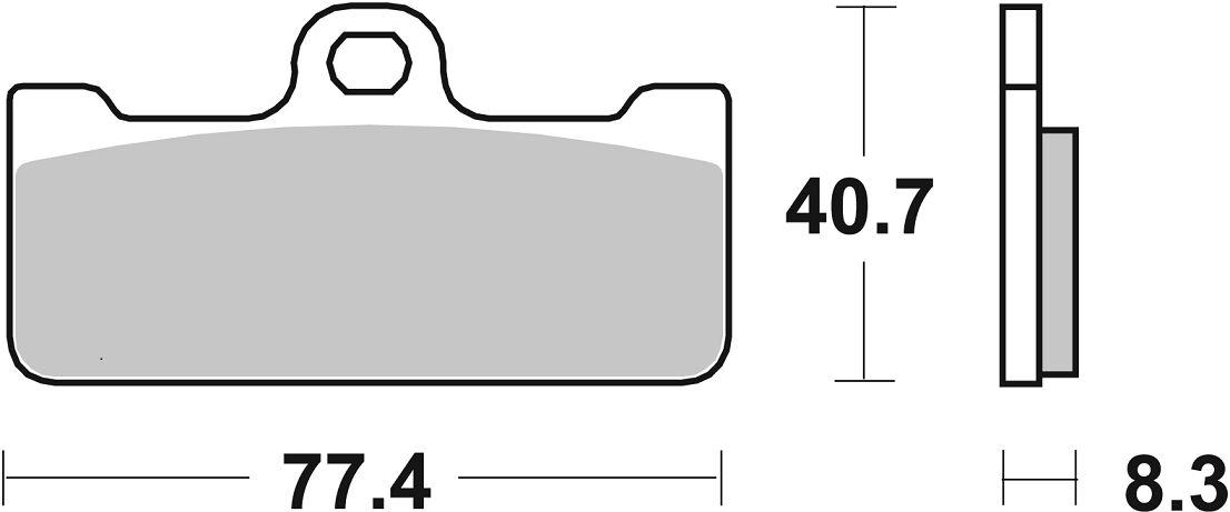SBS BRAKE PAD DUAL SINTER DYNAMIC RACING CONCEPT 695DS-1
