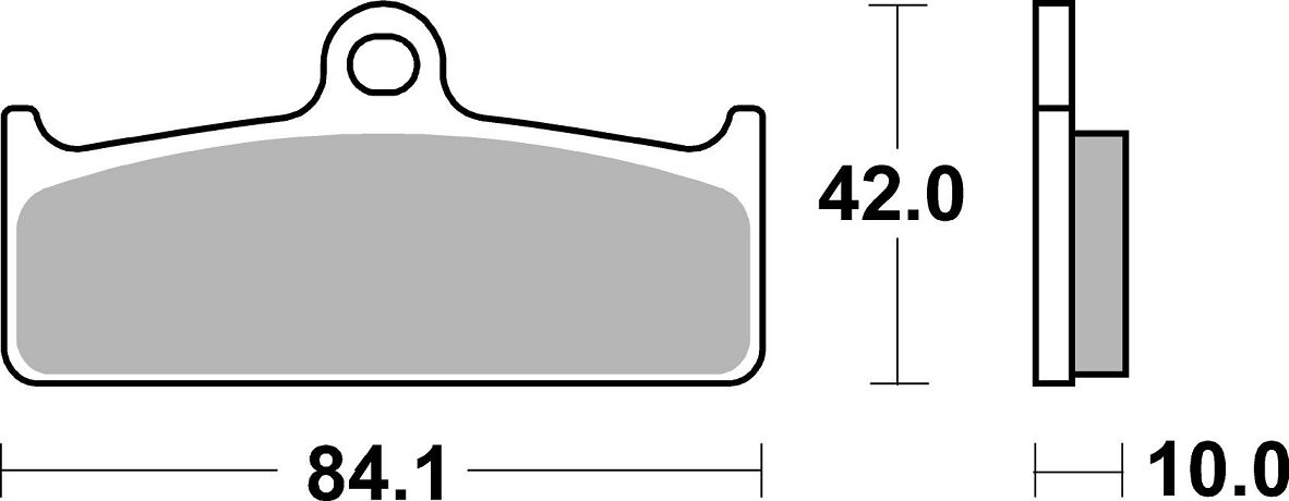 SBS BRAKE PAD DUAL SINTER DYNAMIC RACING CONCEPT 825DS-1