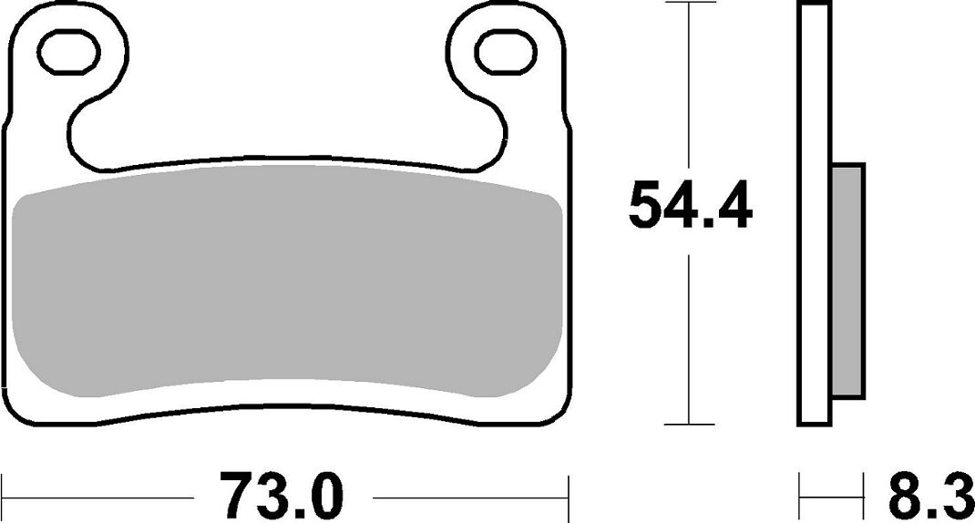 SBS BRAKE PAD DUAL SINTER DYNAMIC RACING CONCEPT 960DS-1