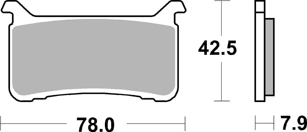 SBS BRAKE PAD DUAL SINTER DYNAMIC RACING CONCEPT 947DS-2
