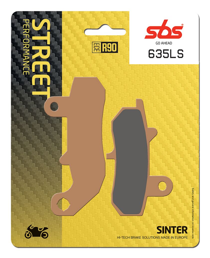 SBS BRAKE PAD LS-SERIES SINTERED STREET REAR 635LS