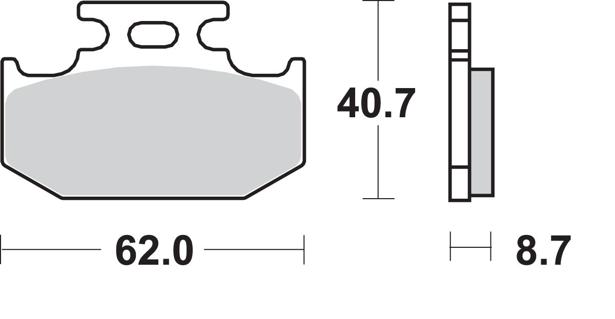 SBS BRAKE PAD SBS 632HF 632HF