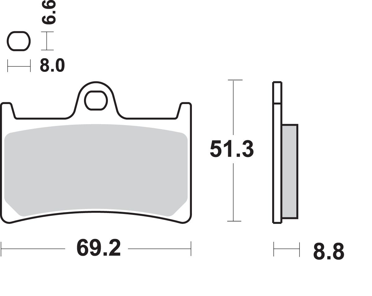 SBS BRAKE PAD SBS 634HS 634HS