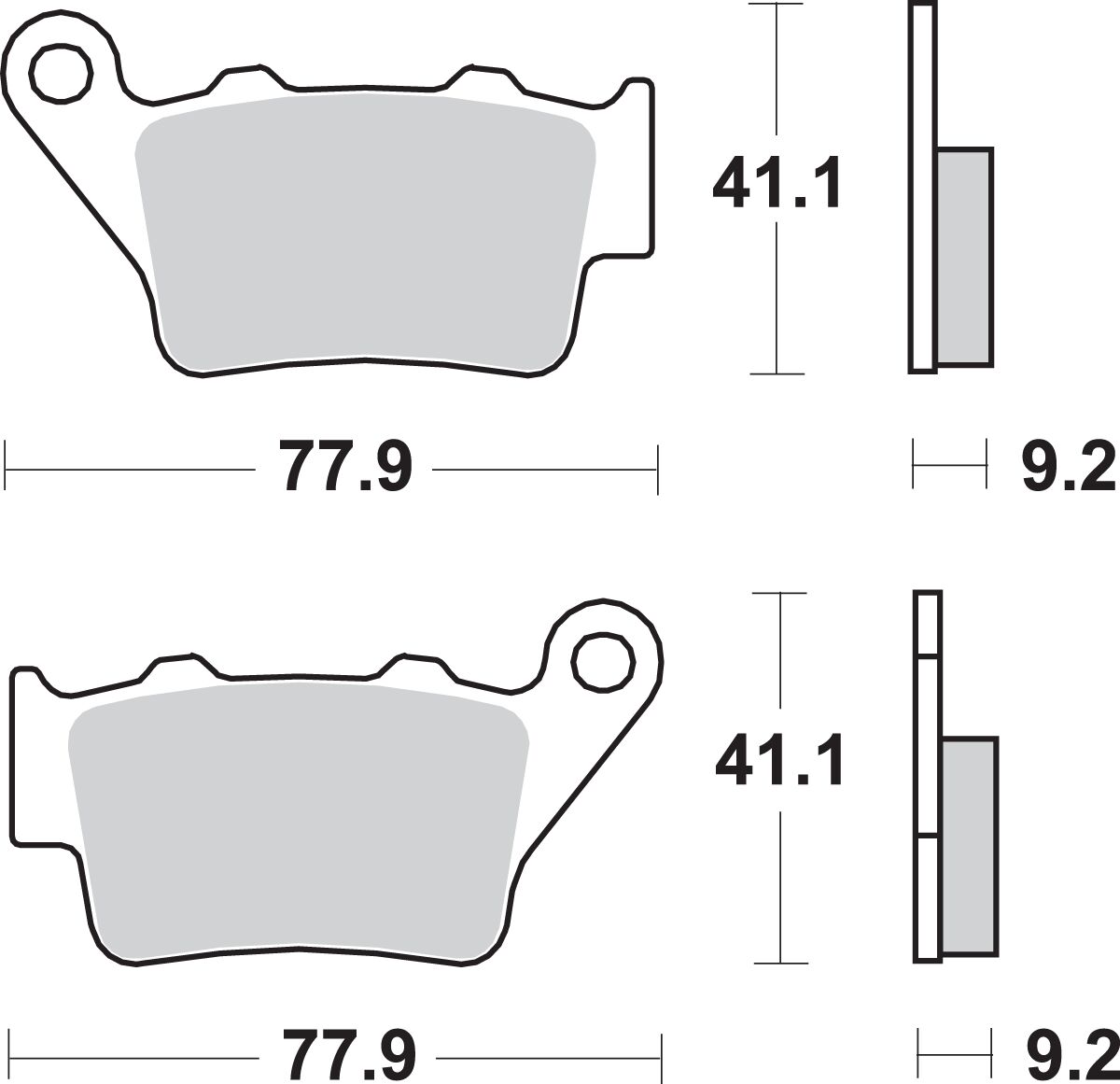 SBS BRAKE PAD SINT REAR 675LS