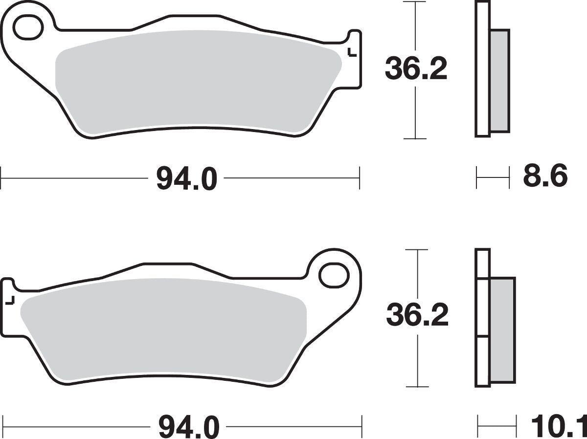 SBS BRAKE PAD SINT REAR 742LS