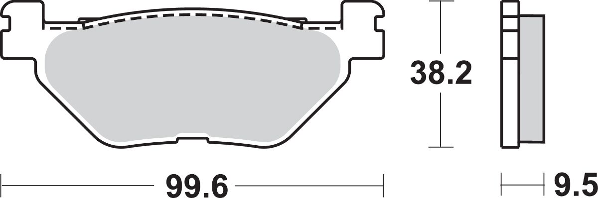SBS BRAKE PAD SINT REAR 769LS