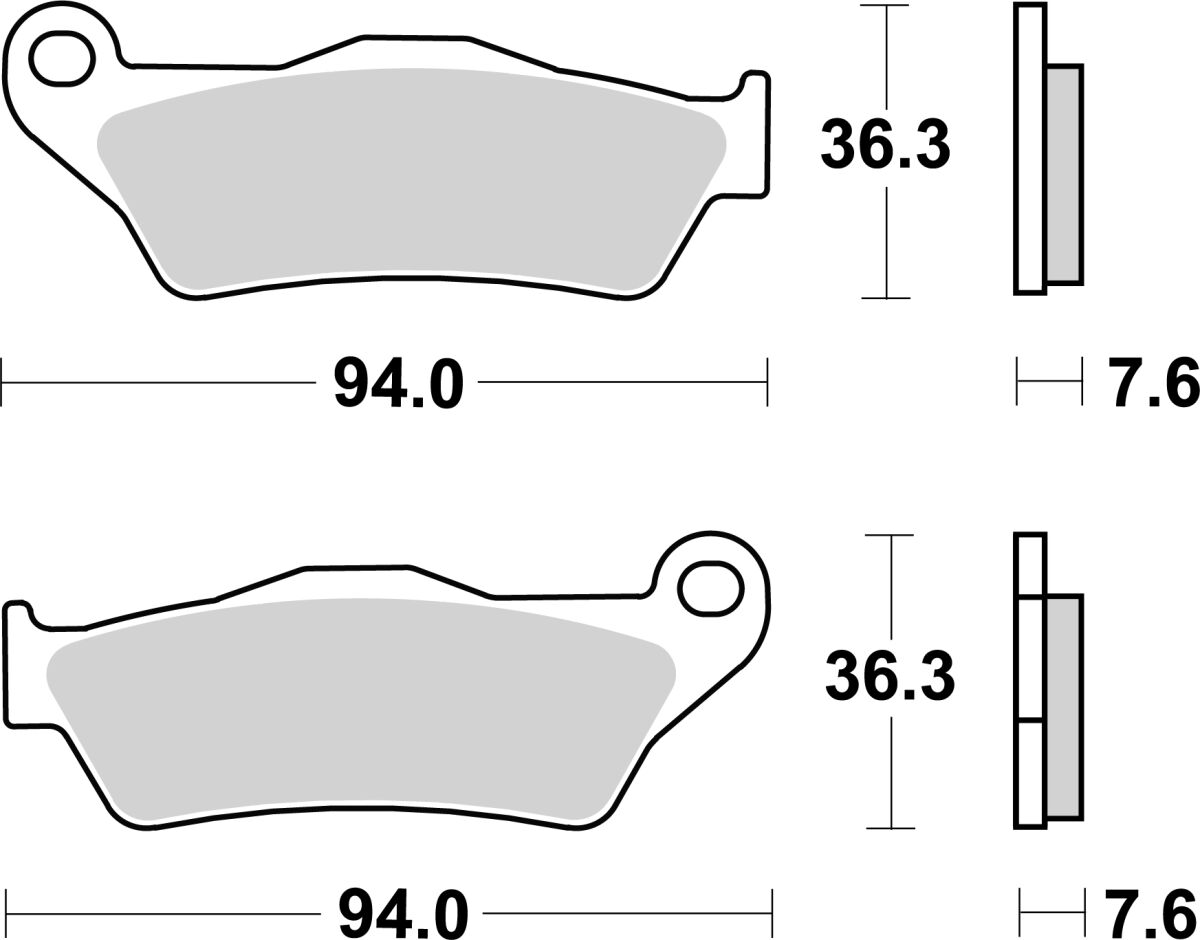 SBS Brake Pads Ceramic Hi-Tech 671HF