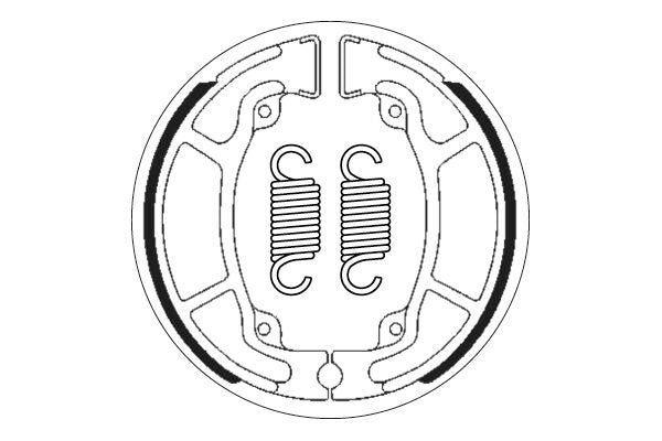 SBS Brake Shoe Street 2208