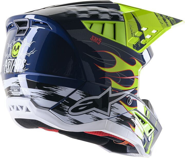 ALPINESTARS(MX) HELMET SM5 RASH NV/YL XL 8307023-7455-XL