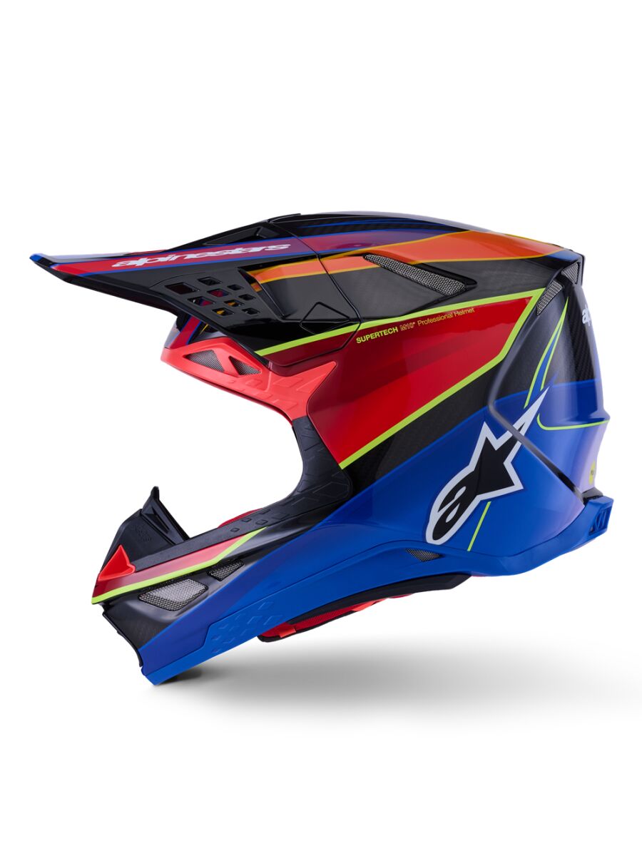ALPINESTARS(MX) HELMET S-M10 ERA BLUE/RED/YL S 8301123-7356-S