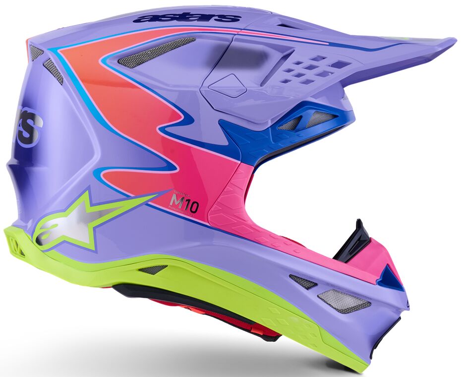 ALPINESTARS(MX) HELMET SM10 JETT PURPLE/PINK XL 8303625-3144-XL