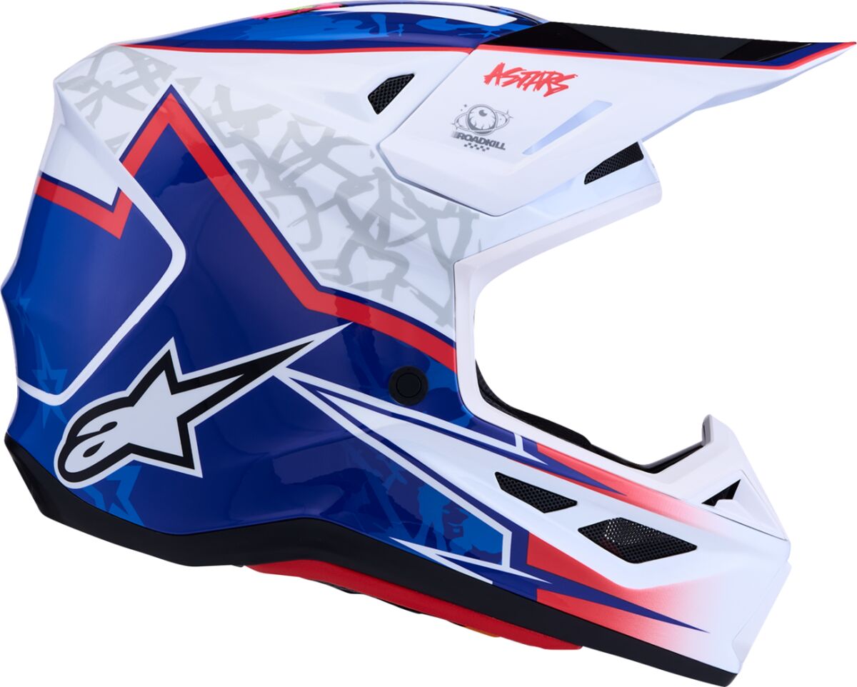 ALPINESTARS(MX) HELMET SM7 BLASTER WHT/BLU/RED 8300127-2217-2X