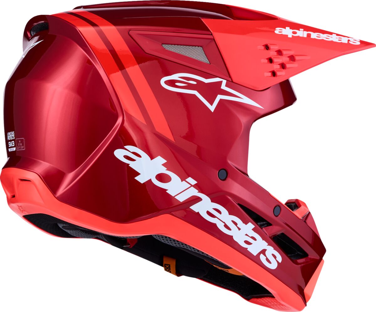 ALPINESTARS(MX) HELMET SM3 RADIUM RED/WHT 2X 8300726-3216-2X