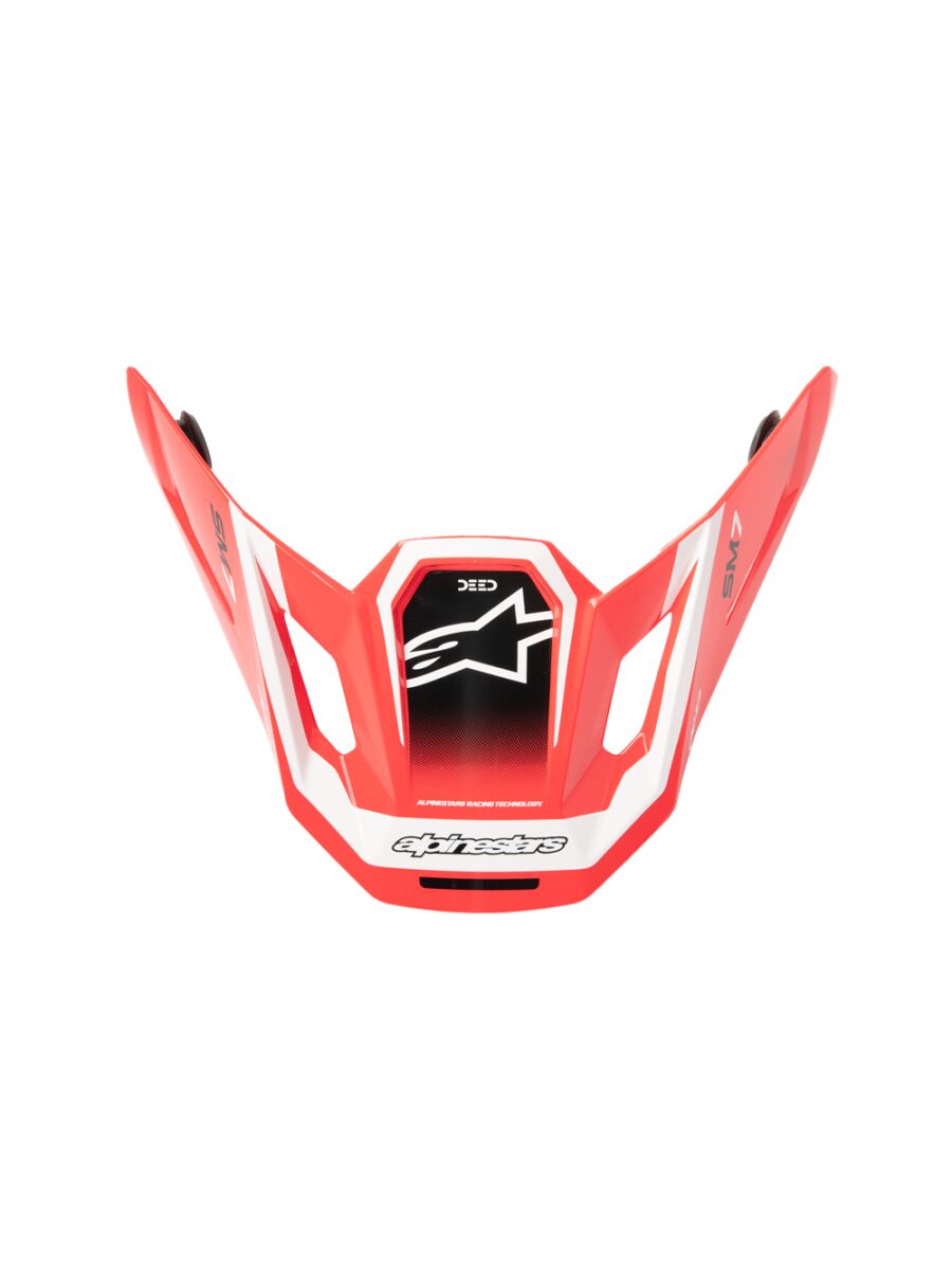 ALPINESTARS(MX) VISOR SM7 DEED RED/BLK/WH 8981326-3139
