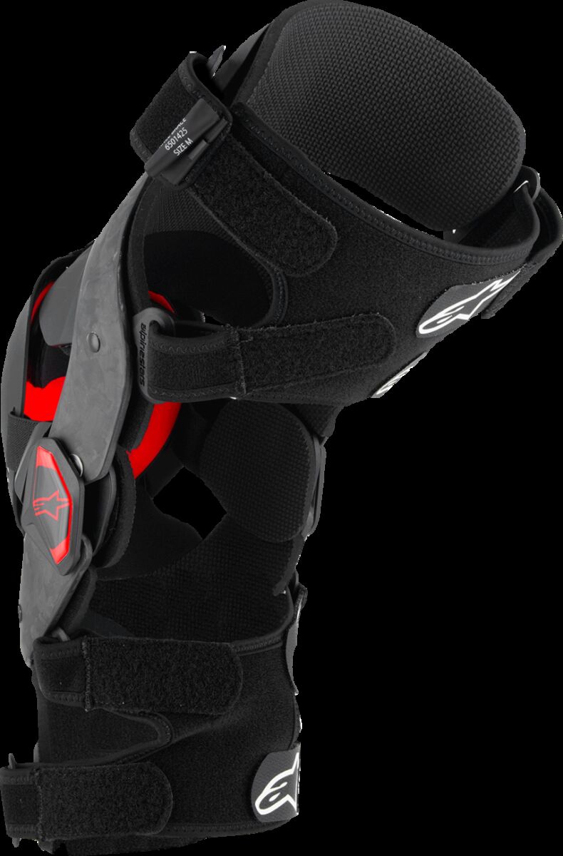 ALPINESTARS(MX) S-TECH RK-10 PLSMA KNEE BRACE BLK/RD L 6501425-13-L