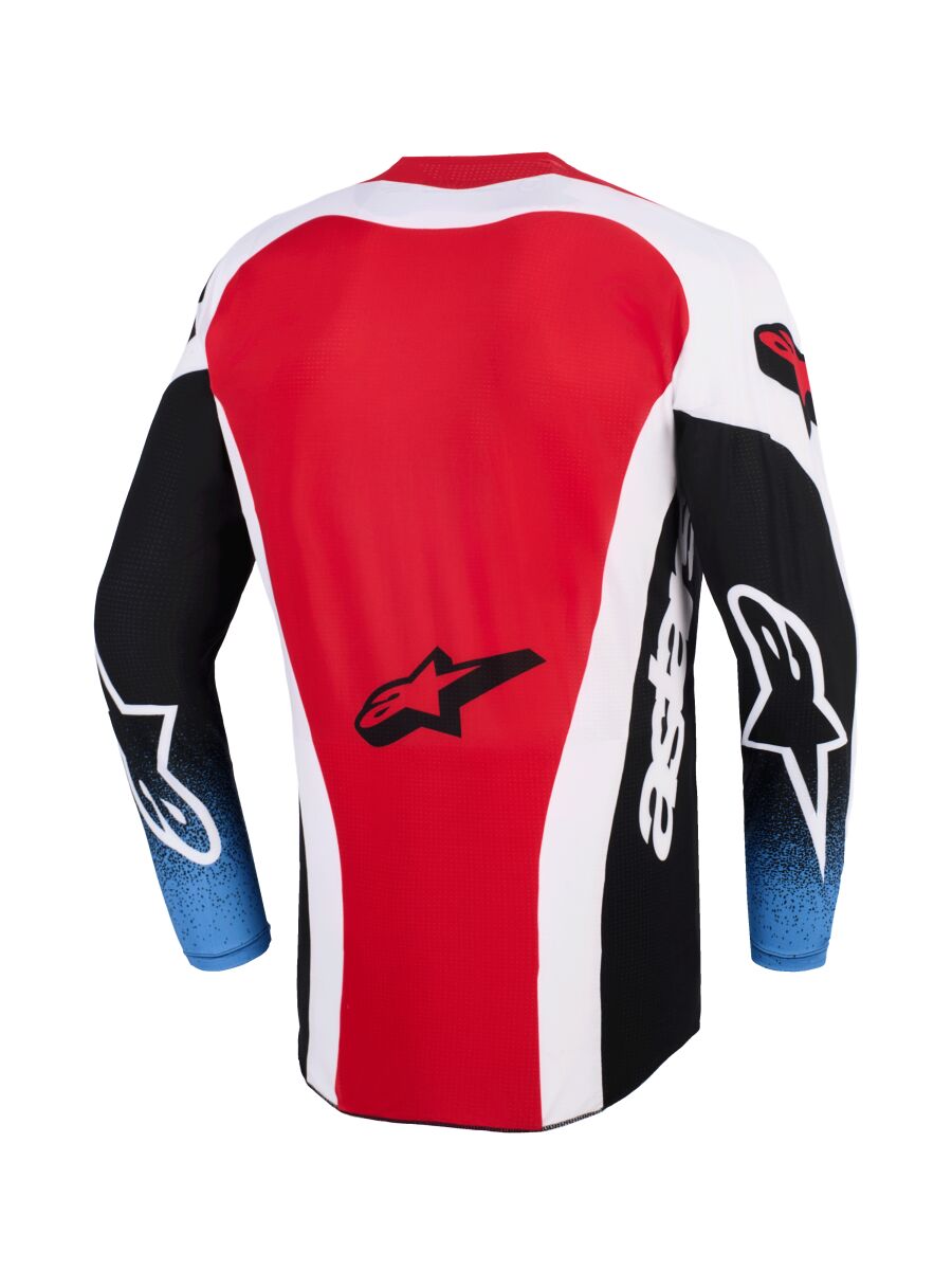 ALPINESTARS(MX) JERSEY TECHSTAR KNIF BLK/WH/RED S 3760926-123-S