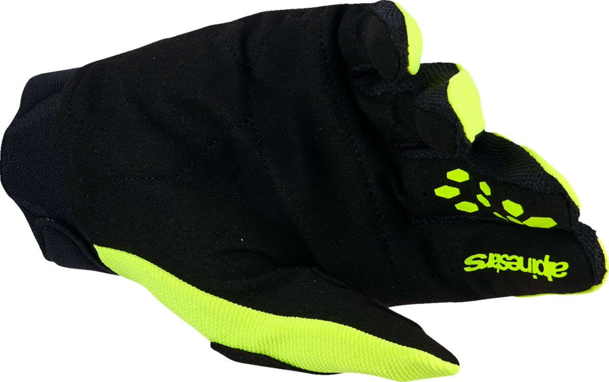 ALPINESTARS(MX) GLOVES MX YTH FBORE V2 YLW FLUO/BLK XS 3540226-551-XS