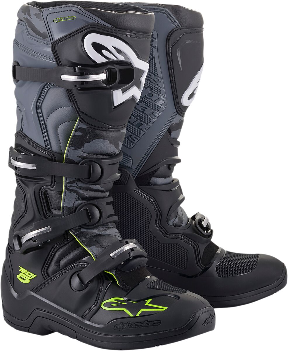 ALPINESTARS(MX) BOOT TECH5 BK/GY/YL FL 10 2015015-1055-10